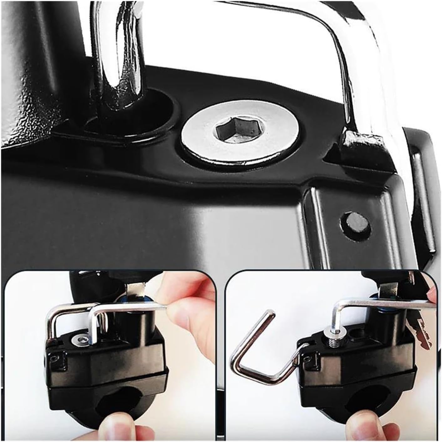 バイクアクセサリー ホンダ用 ADV350 ADV 350 2021-2023 バイク用盗難防止ヘルメットロック(With logo