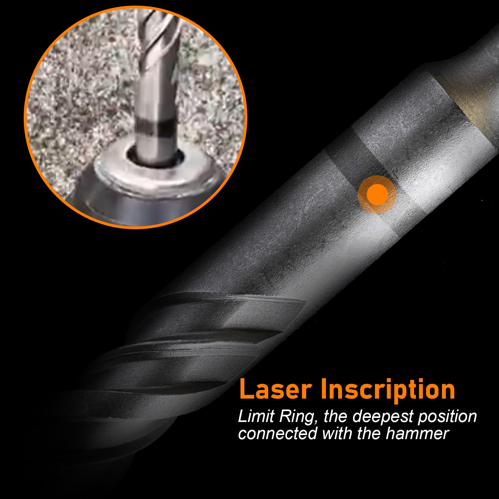 SDS Plus Drill Bits - 5PC Set for Concrete & Stone -5 SDS Plus Drill Bits - 5PC Set for Concrete & Stone -5