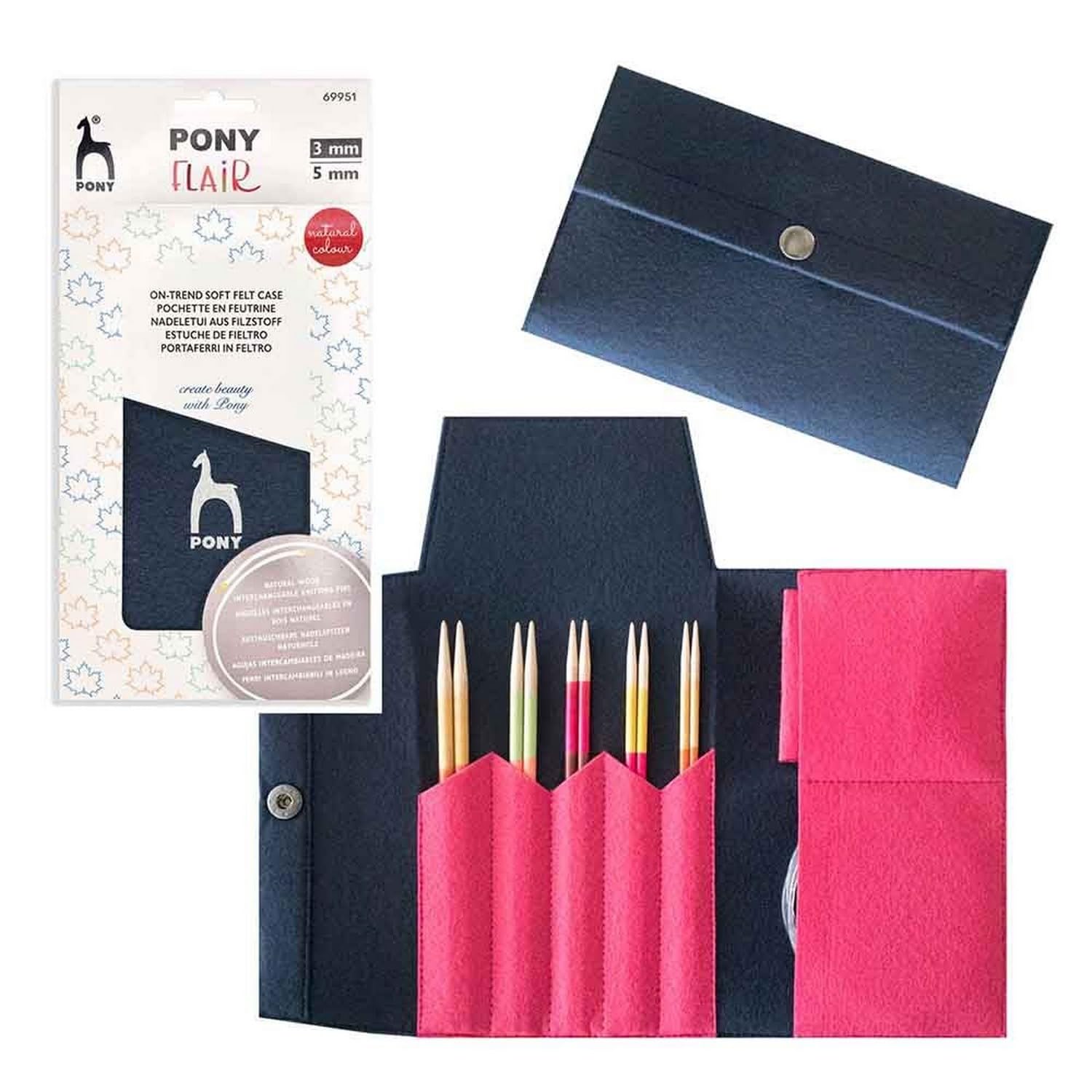 Pony Flair Zestaw drutów wymiennych 14 cm 3.00-5.00 mm - 1 sztuka