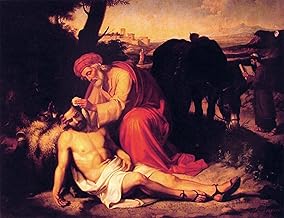iiRTTFiRT Famous Artwork Picture Poster Modern the Good Samaritan by Josep Tapiró Baró Pop Art for Home Decor 60x90cm