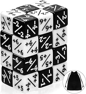 24 Piezas Contadores de Dados, Dados de Lealtad, Token Dice, Cubo de Dados D6, Compatible con Accesorios para Juegos de...