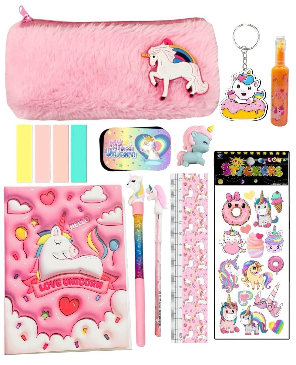 See full amazon price history chart for TOOYEP Unicorn Combo Set | Gift Item, Unicorn School Stationery Set For Girls | Diary With Pen-Pencil, Pouch, Stickers, Sticky Note, Scale & Eraser - (Set Of 10 Pcs) TOOYEP Unicorn Combo Set | Gift Item, Unicorn School Stationery Set For Girls | Diary With Pen-Pencil, Pouch, Stickers, Sticky Note, Scale & Eraser - (Set Of 10 Pcs) (B0CZ7GGPVH) Amazon Price History, Amazon Price Tracker