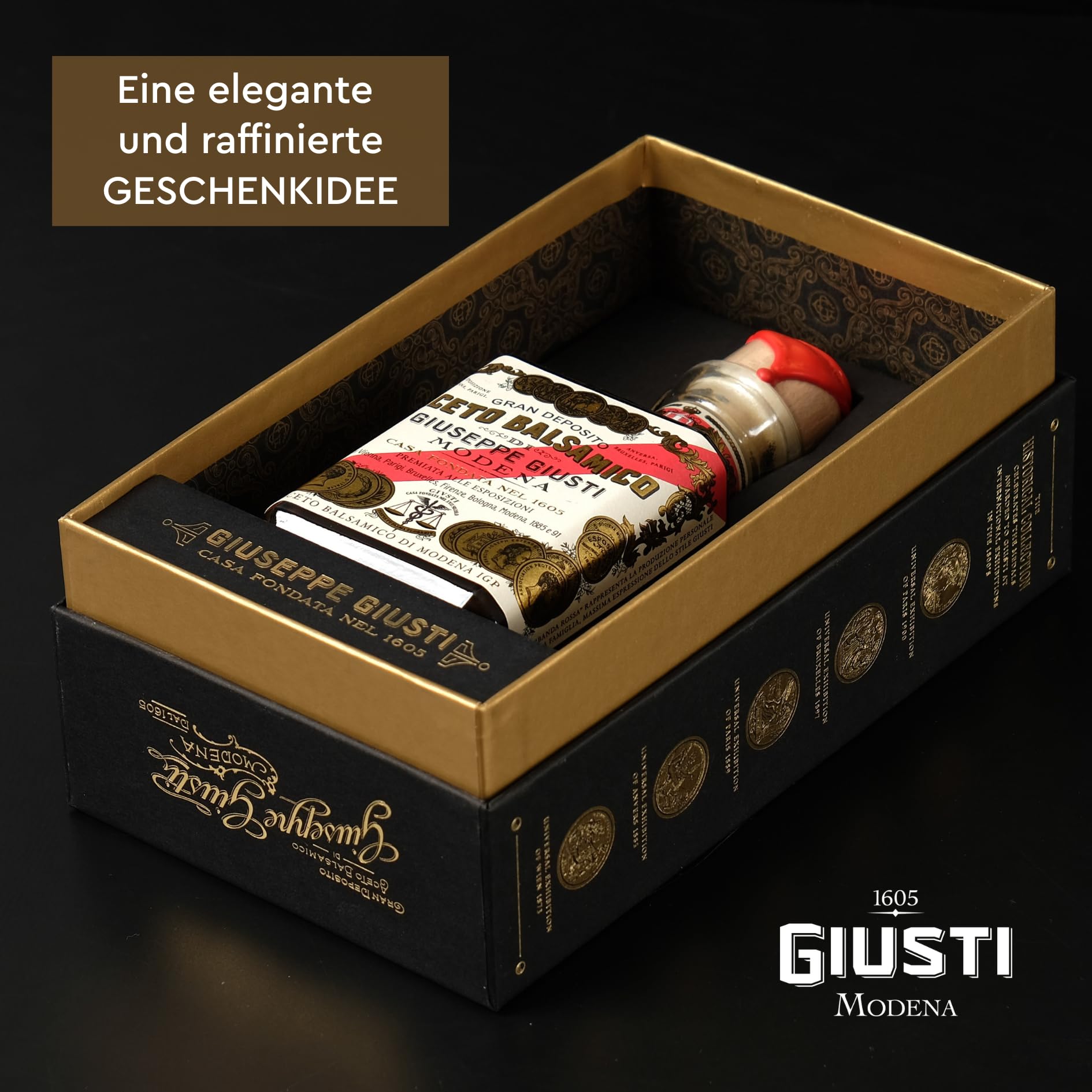 Giusti - IGP-Balsamico-Essig aus Modena 5 Goldmedaillen - 250ml Cubica