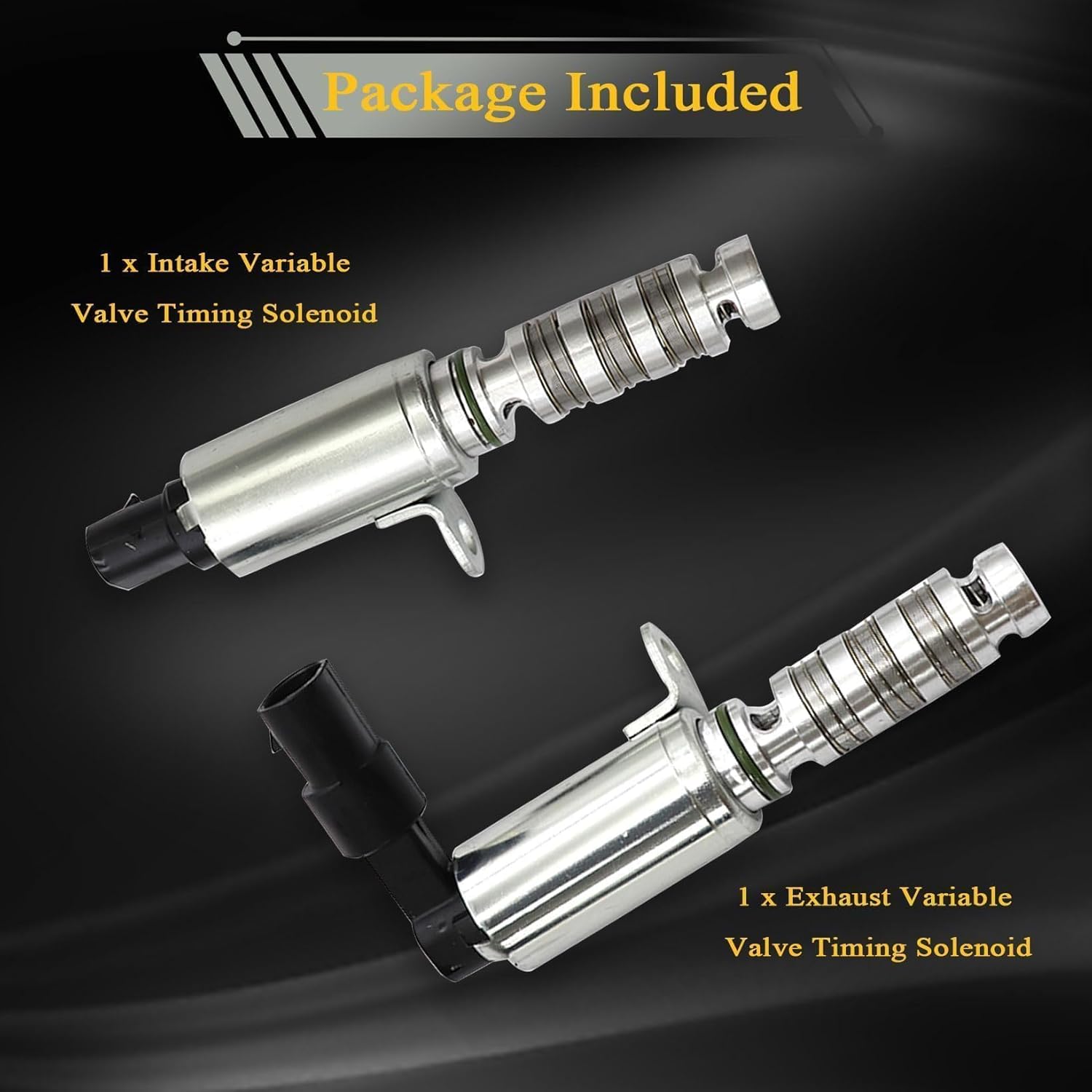 NLQR Intake and Exhaust VVT Solenoid Valve Camshaft Position Actuator Kit 24375-2E100 24355-2E100, Fit for Hyundai Elantra Tucson Veloster Fit for Kia Forte Koup Optima Soul 2012-2023 1.8L 2.0L