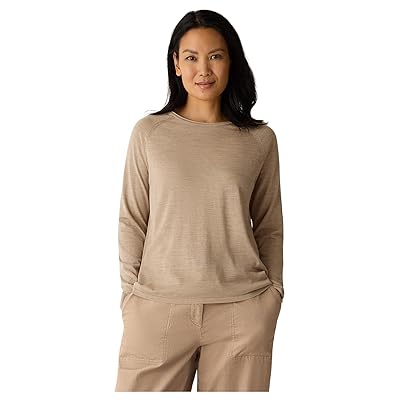 Eileen Fisher Super Fine Merino Crew Neck Sweater Women
