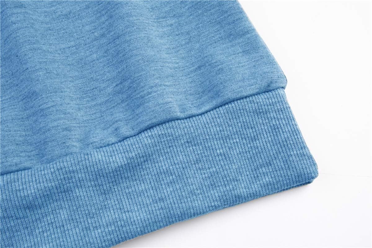 Womens Off Shoulder Sweatshirt Slouchy Long Sleeve Shirts Pullover Tops - Image 4