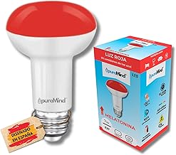Puremind Melatonin E27 Red Night Light Bulb for Sleeping for Babies and Adults Therapy Red Light Technology Flicker Free + 0% Blue + Standard Thread + Improvement of Rest Rhythm
