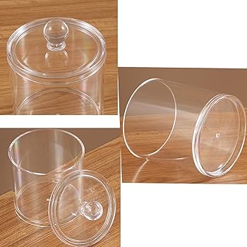 Bolincty 1/2/3/4 Pcs Qtip Holder Dispenser For Cotton Ball,Cotton Swab