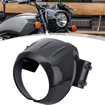 Front Headlight Cover Fairing Motorcycle Upgrades Refit, For Indian Scout sixty Bobber Twenty Rogue 2015-2023 Carbon Fibre Texture