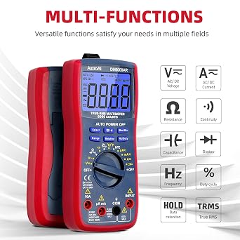 AstroAI TRMS 6000 Counts Multimeter with Large Backlit Display + 4000 Counts Auto-ranging Digital Clamp Meter