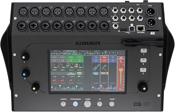 Allen & Heath CQ-18T Digital Mixer with 7 Touchscreen WiFi and Bluetooth Connectivity