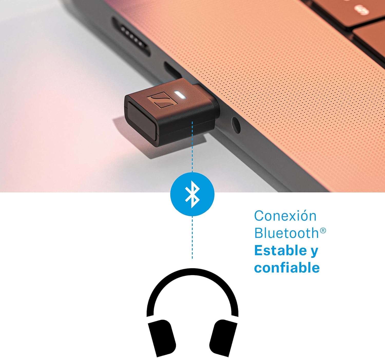 Sennheiser BTD 700 Bluetooth USB Dongle - aptX Lossless, Auracast, Plug & Play Audio Transmitter for Headphones and Speakers - Ultra-Low Latency, Bluetooth 5.4, USB-C & USB-A Compatible