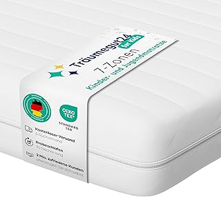 Träumegut24 - Matratze für Kinder & Jugendliche - 90x200 cm - H2&H3 | Größe + Höhe wählbar | Kaltschaummatratze | Hautfreundlicher & waschbarer Bezug | Oeko-TEX Zertifiziert | (90 x 200 cm, 10 cm)