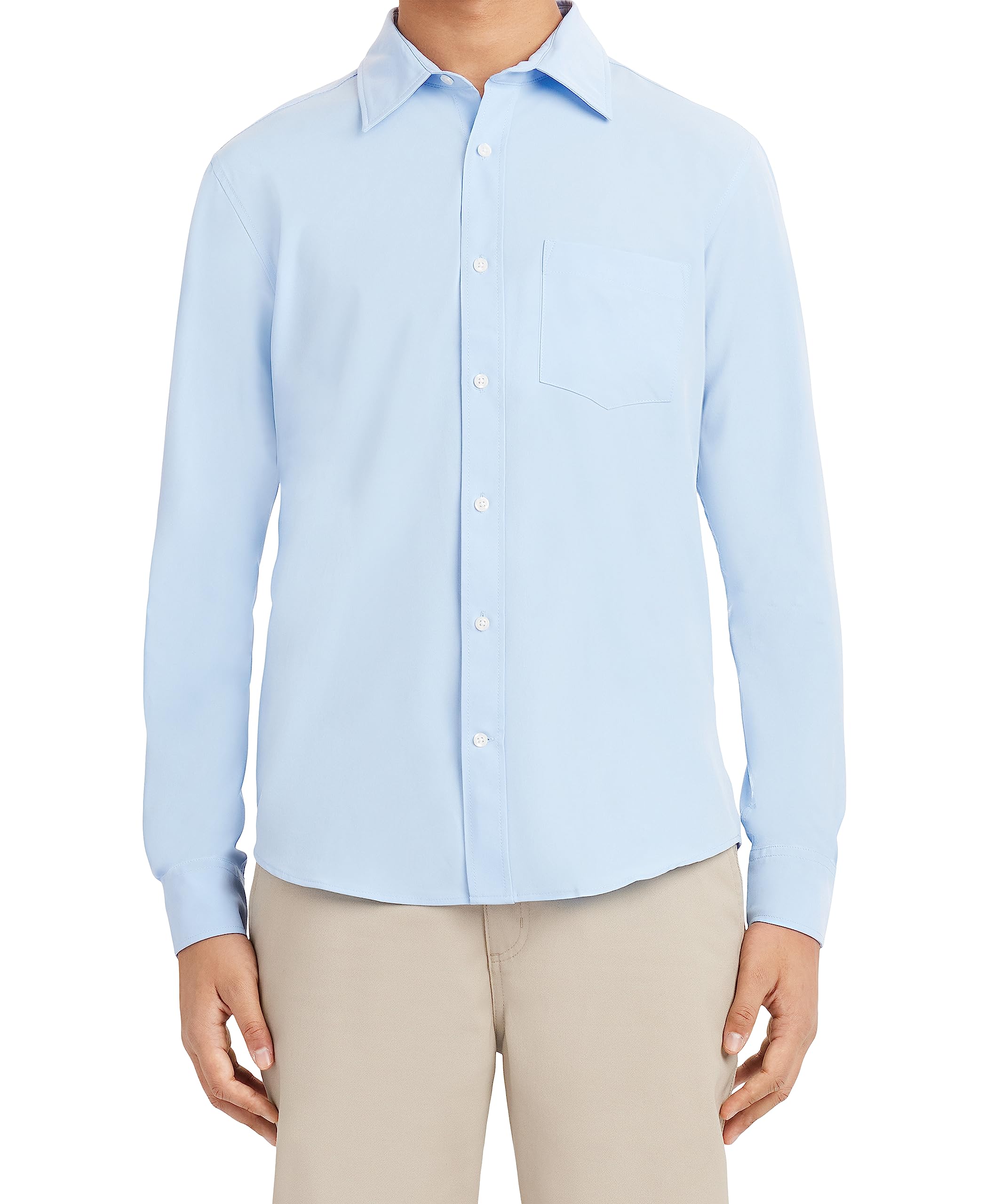Nautica Koszula Mężczyźni Long Sleeve Uniform Oxford Shirt