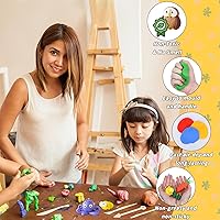 Vista 3 de 169 Pcs Air Dry Clay 120 Colors Modeling Model Magic Clay for DIY Molding Starter Kit with Sculpting Tools,Ultra Light Soft Non-Toxic Arts & Crafts