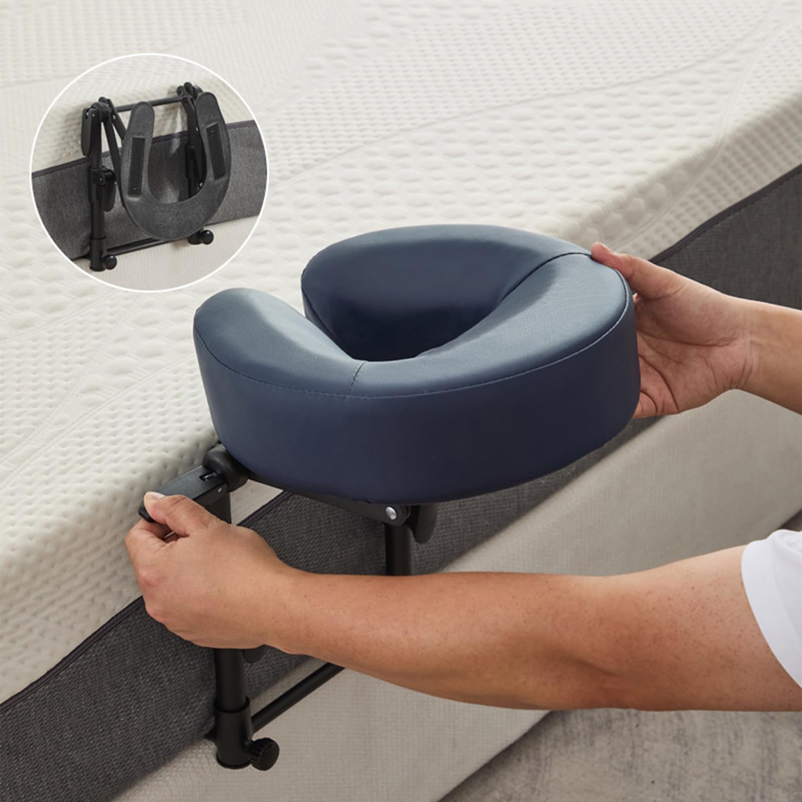 Almohada ajustable para mesa de masaje, cojín de apoyo universal para el hogar, spa y salón, ideal para recuperación de cirugía ocular con reposabrazos