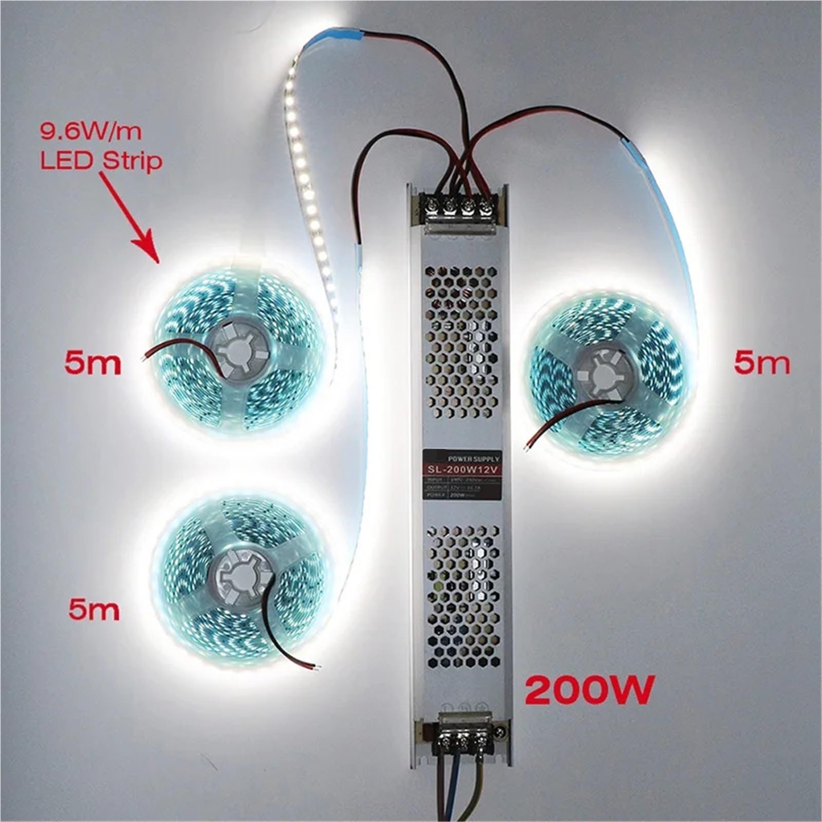 Driver ultra sottile for strisce LED DC 12V / 24V Alimentatore a tensione costante 60W 100W 150W 200W 300W 400W Trasformatore di illuminazione Alta Affidabilità(60W,24 V)