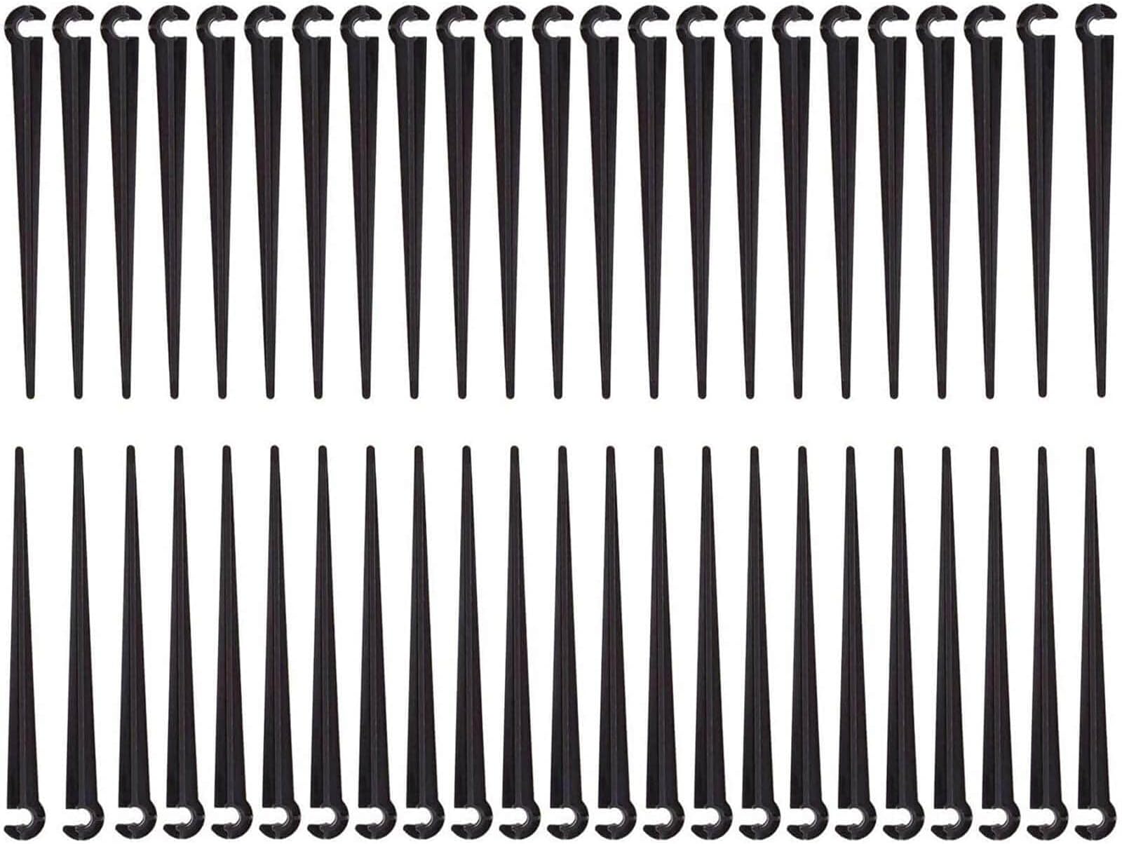 Orgrimmar 250PCS Irrigation Drip Support Stakes for 1/4-Inch Tubing Hose Flower Beds, Vegetable Gardens, Herbs Gardens