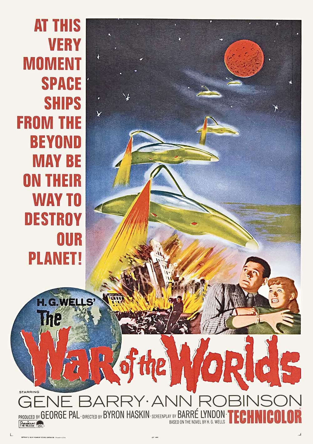 War Of The Worlds HG Wells Poster/Print/Picture Satin Photo Paper - A4-210mm x 297mm
