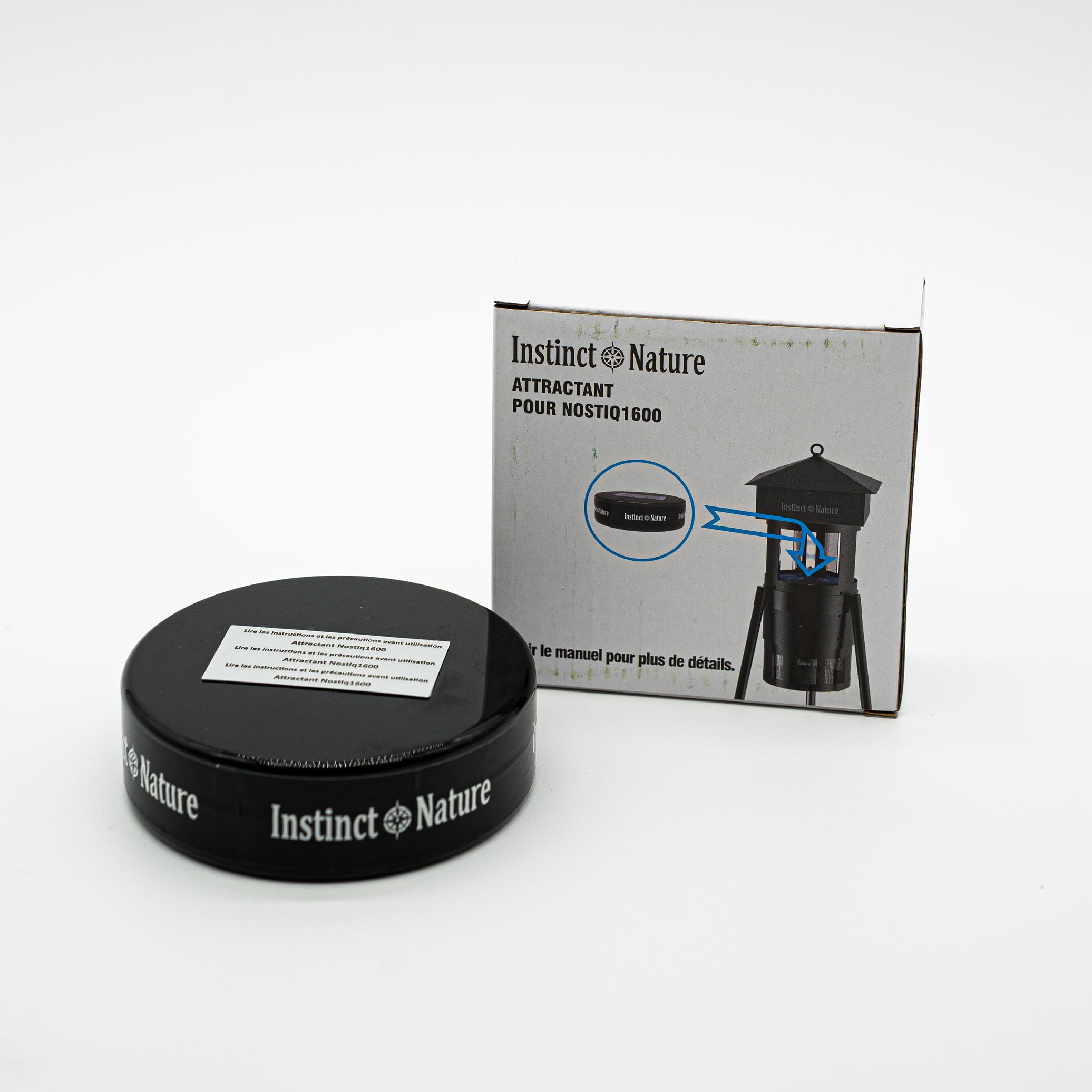 attractif anti moustiques tigres/communs pour piège à moustiques Nostiq 1600 Instinct-Nature pour piège extérieur sans danger pour les enfants et animaux domestiques