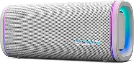 Sony ULT FIELD 5 Bluetooth Speaker with Powerful Bass, Clear Sound, Long Battery Life 25 Hours, Shoulder Strap, Lighting, Waterproof, Dustproof SRS-ULT50 WZ Off-White