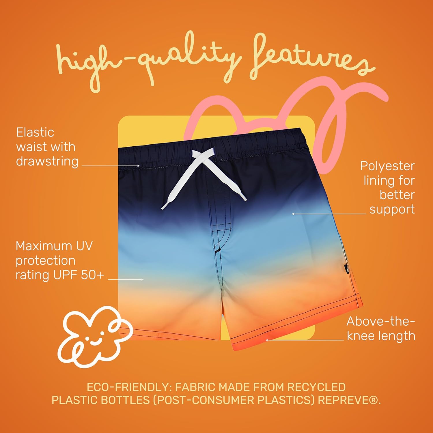 Deux par Deux Boy Swim Trunks