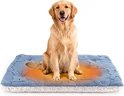 Cama para gatos com aquecimento automático para gatos pequenos (M - 28 x 22 polegadas)