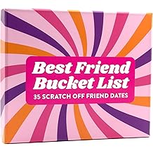 Best Friend Bucket List Scratch Off Cards &ndash; 35 Fun Adventure Date Ideas for Friends &ndash; Unique Gift for Women, Besties, or BFFs &ndash; Friendship Gift for Birthdays or Galentine's Day