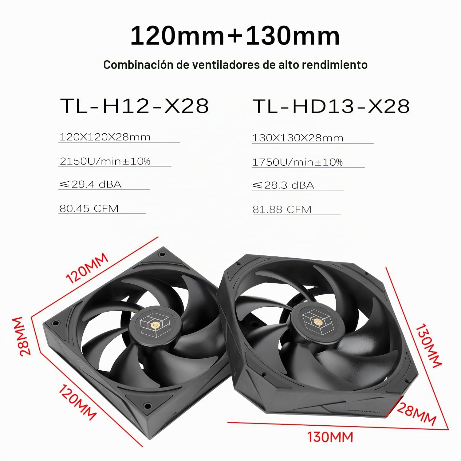 TR-Thermalright Royal Pretor 130 Black, Enfriador para CPU,Doble torre con 6 tubos de calor, Doble ventilador PWM,Cubierta superior con acabado mate cepillado en negro,Para AM5/AM4, Intel LGA1851/1700