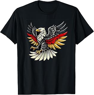 Patriotischer Deutscher Adler - Deutschland Flagge T-Shirt