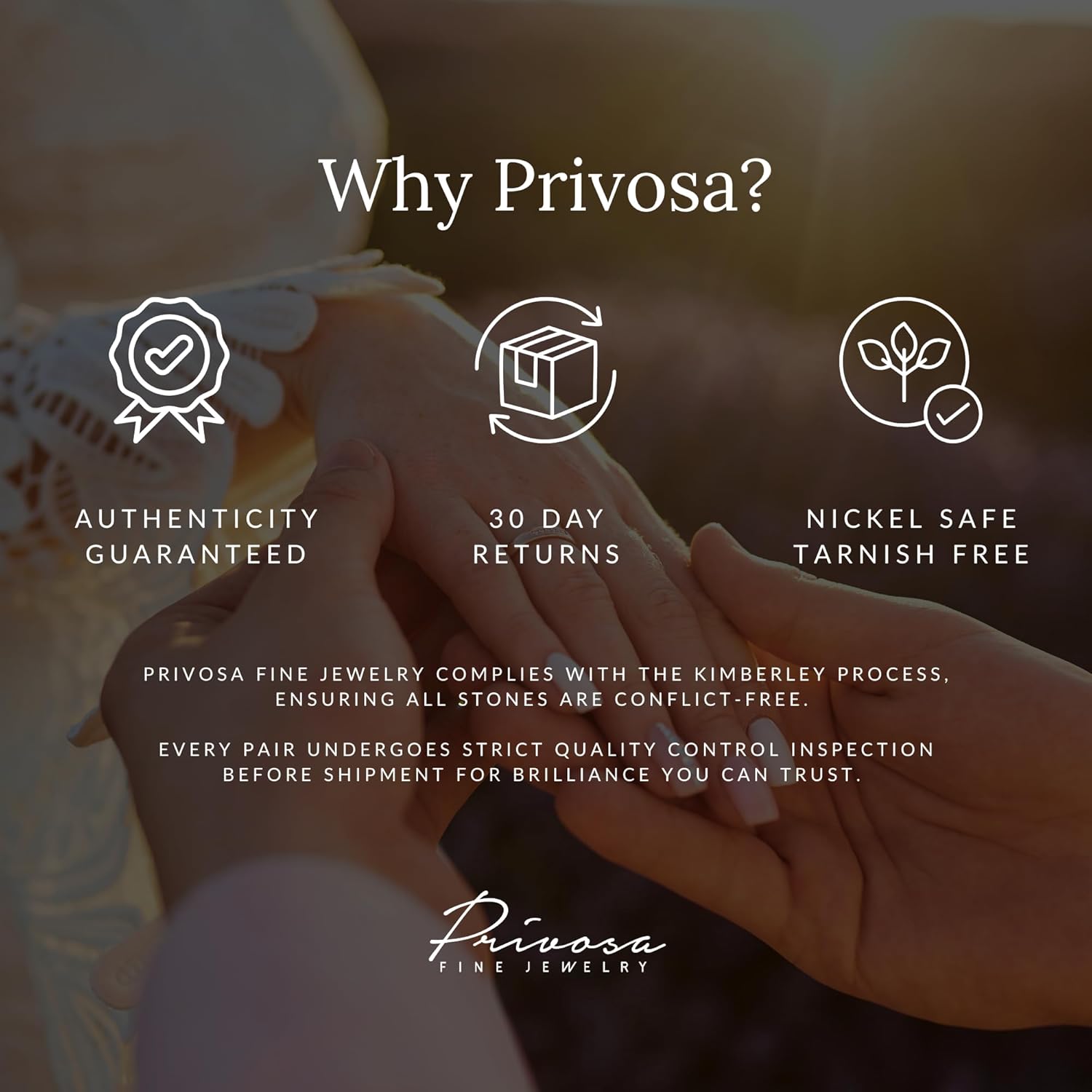 2 Carat Lab Grown Diamond Round Stud Earrings for Women I 14k White Gold Earrings 3-Prong Settings I Screw Back Studs by Privosa Fine Jewelry