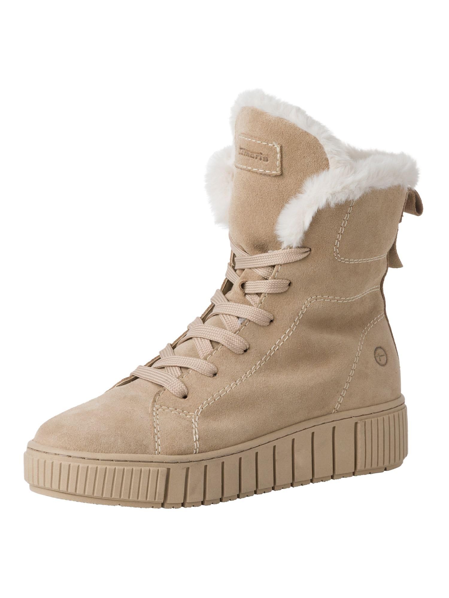 Tamaris Women's Beige Winter Boots, 5 Uk, Lace Ankle Boots