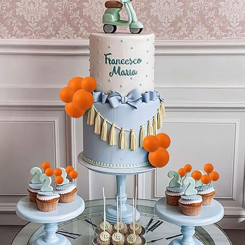 Miniatura 10 de Gyufise 30 piezas de decoración de pastel de bola, mini globos, bolas de espuma, púas de pasteles, bolas de decoración de tartas, bolas de