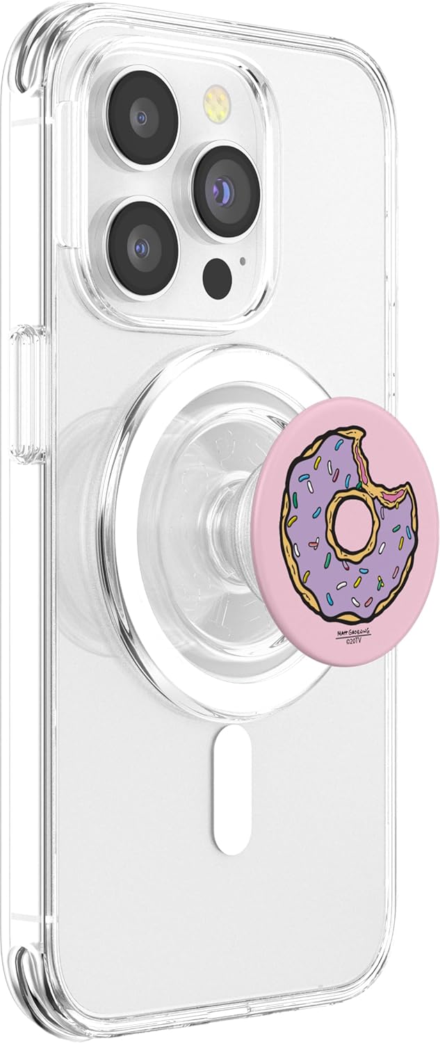 The Simpsons Sprinkled Donut PopSockets PopGrip for MagSafe