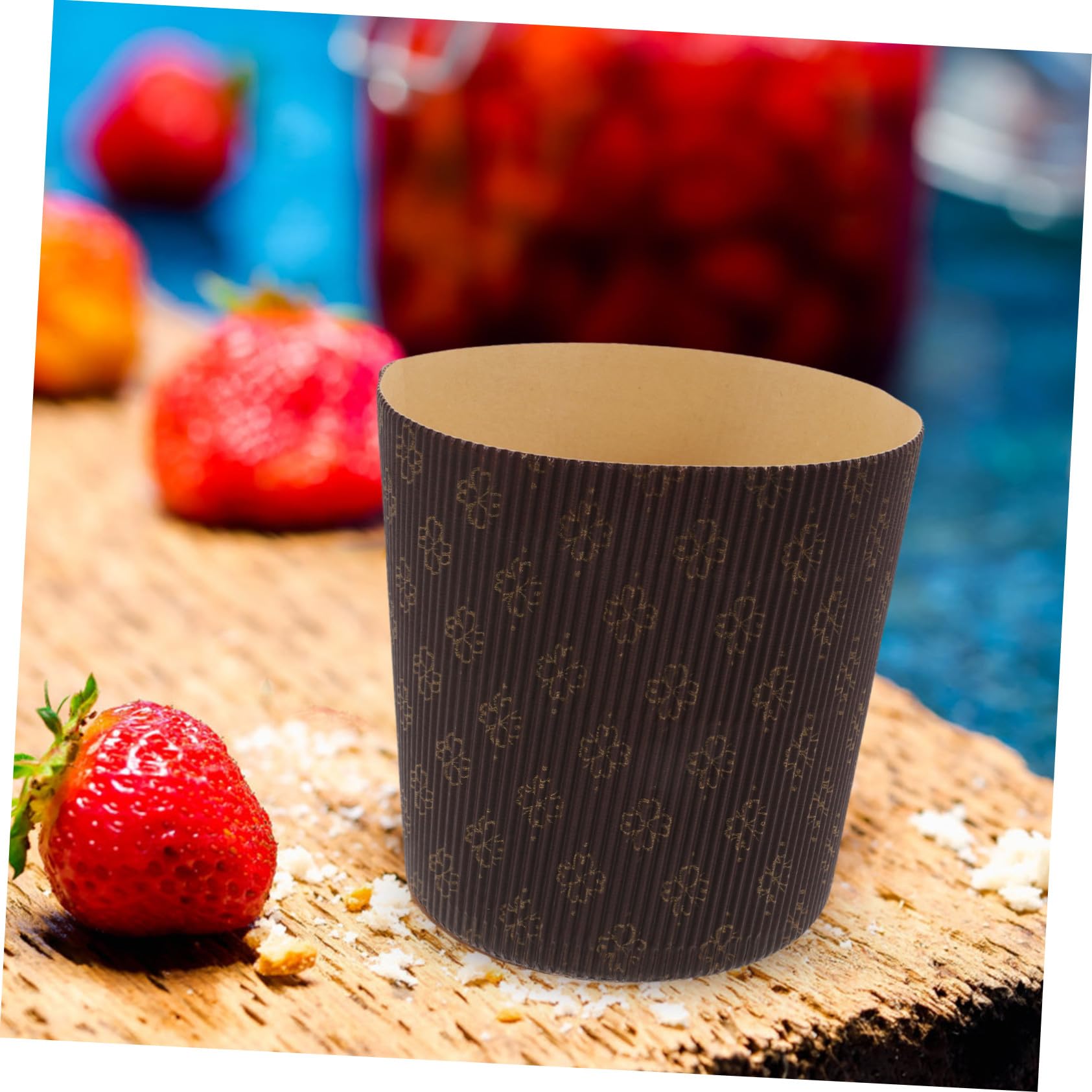 Capacillos de Papel Marrón para Panettone, 25 Piezas | Papel, Uso Doméstico y Panaderías, Aptos para Horneado, Diseño Elegante y Práctico