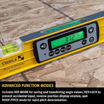 STABILA TECH LEVEL 196 Digital Spirit Level, 24 Inch, Cat. Number 39520