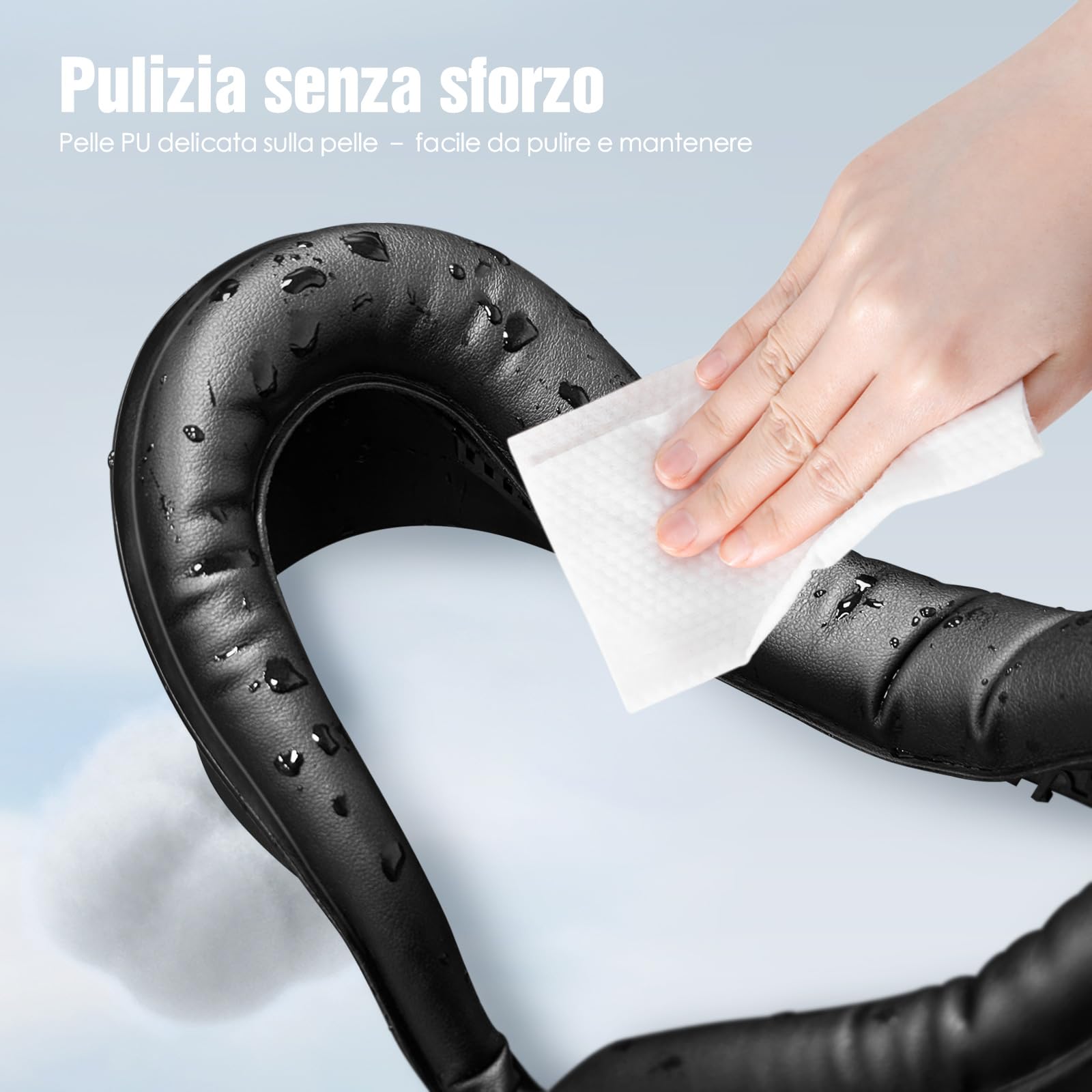 SUPERUS Interfaccia Facciale Face Cover Pad per Quest 3S, Morbida Pelle PU Interfaccia Facciale Compatibile con Meta/Oculus Quest 3S Accessori, Design Anti-Perdita di Luce Integrato (Non per Quest 3)