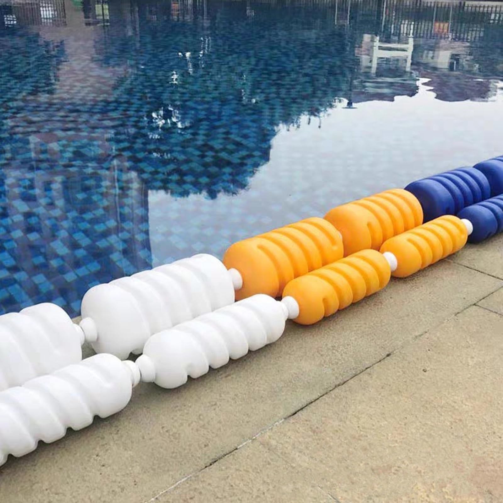 Cuerda de seguridad para piscina,flotadores de cuerda para piscina para dividir la piscina,cuerda divisoria de seguridad para piscina y línea de flotación,flotadores divisores de carril de piscina(Dia