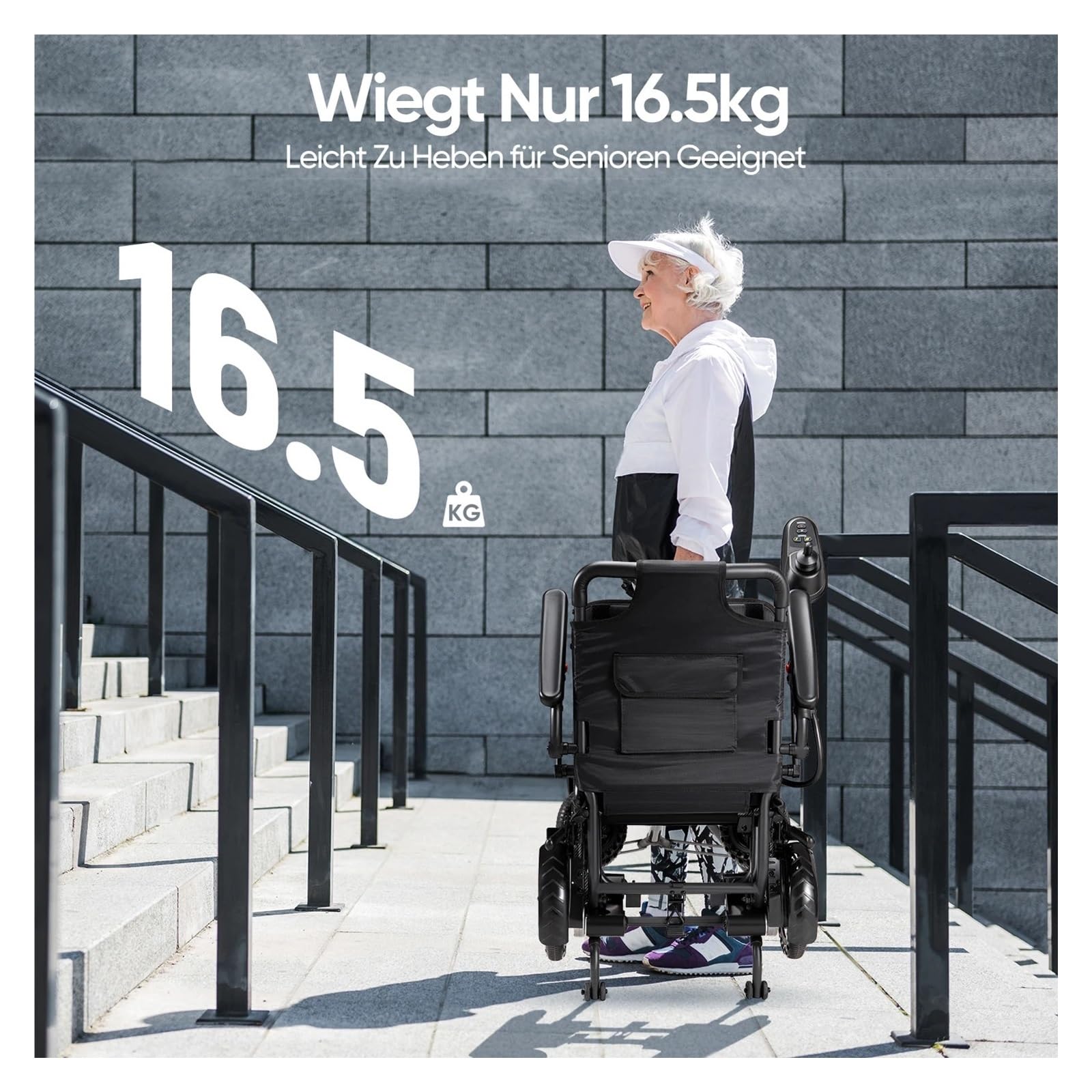 Sedie A Rotelle Elettriche Pieghevoli For A Leggere Da 36 Libbre Motore 360 W Motorizzato For Scooter For Disabili For Adulti E Anziani Mobilità Confortevole Fluida