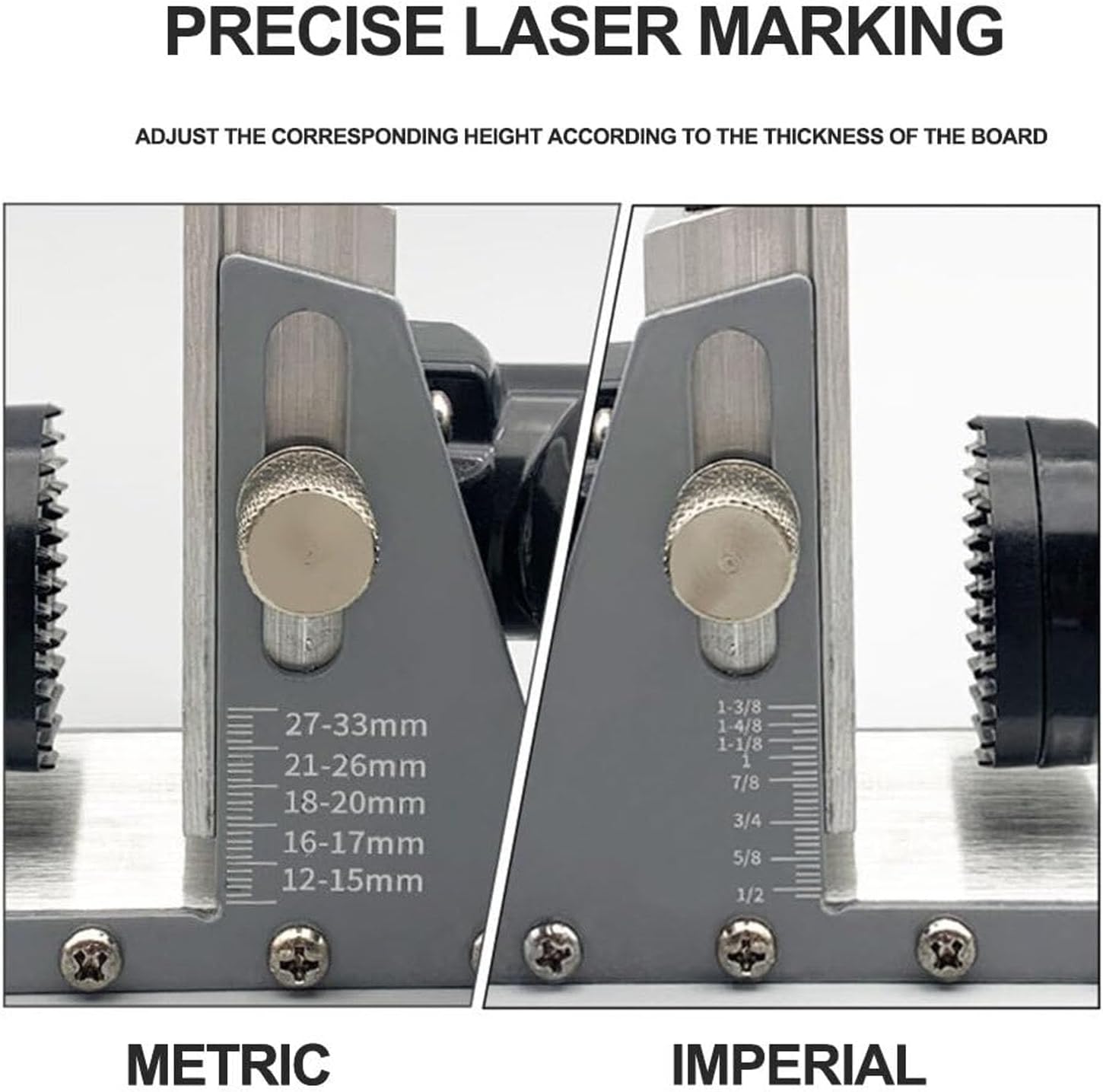 Fafeicy Single Side Pocket Hole Jig Kit with 15 Degree Angle and Vacuum Adapter for Clean Woodworking Projects for Woodworkers and DIYers