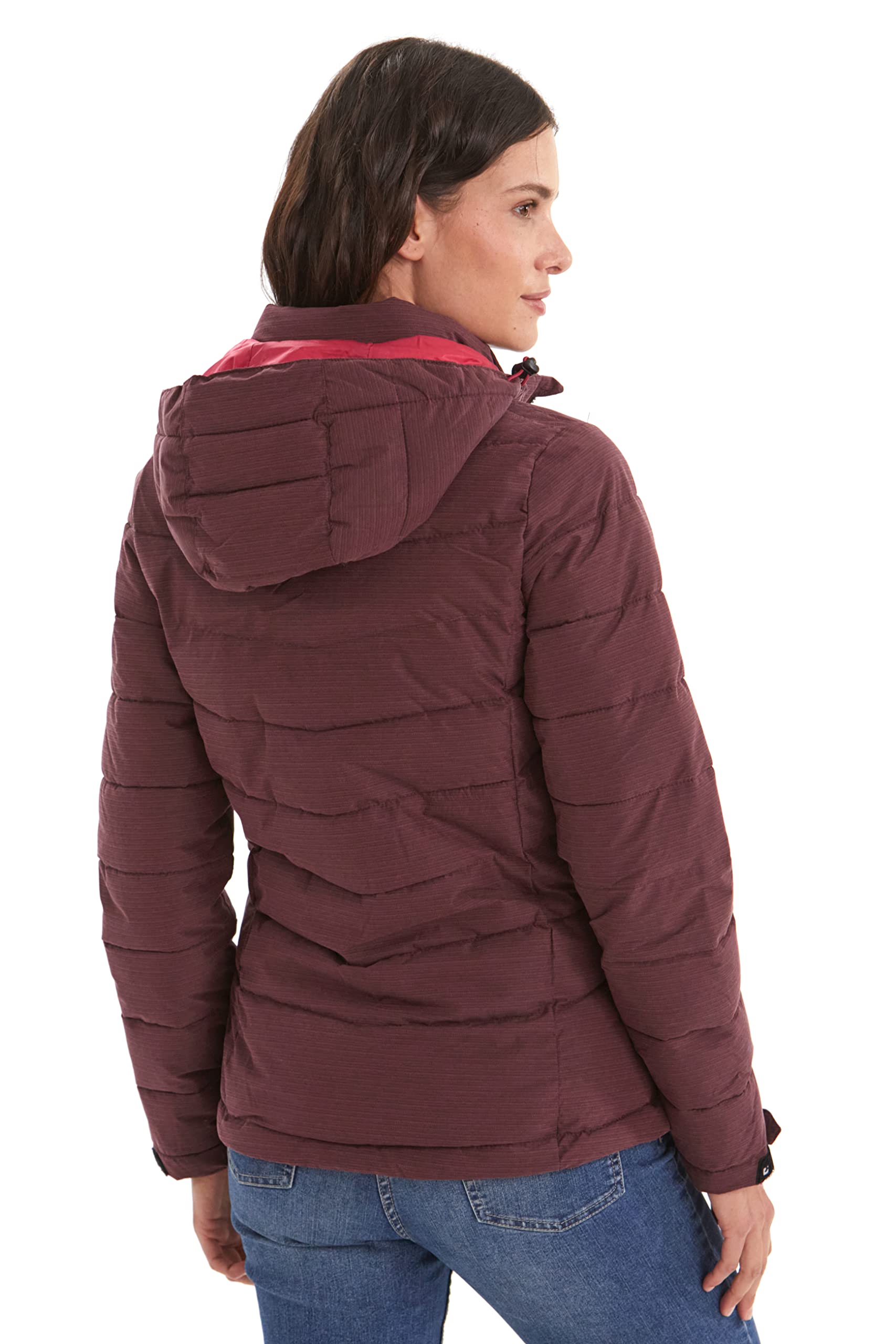 Killtec Damen Skane Wmn Quilted Jckt A Jacke In Daunenoptik Mit Abzippbarer Kapuze