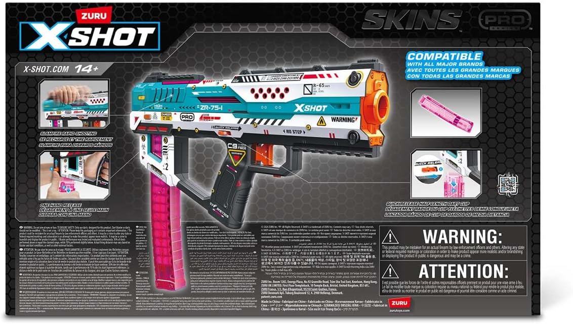 XSHOT Skins Pro Series Fury-X 40 Darts Toy Gun