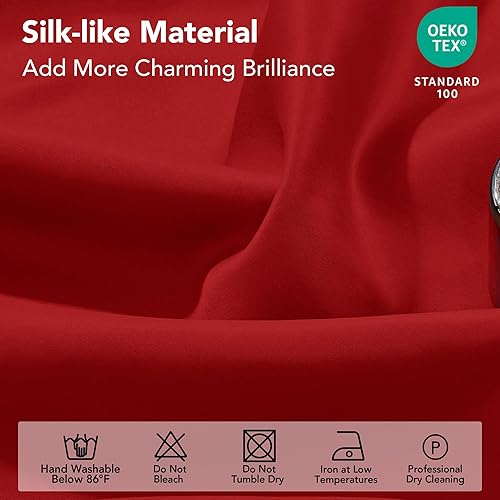 Miniatura 7 de Deconovo cortinas blackout 100 % con forro totalmente negro con aislamiento térmico de doble capa, oscurecimiento de la habitación, ahorro de