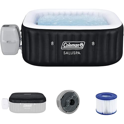 Coleman Atlantis Energy-Efficient AirJet Inflatable Hot Tub 4-6 Person with App-Control