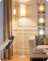 Vista 28 de Juego de 2 lámparas de pie regulables para sala de estar con 2 controles remotos e interruptor de pie, lámpara de pie moderna de 64.4 pulgadas