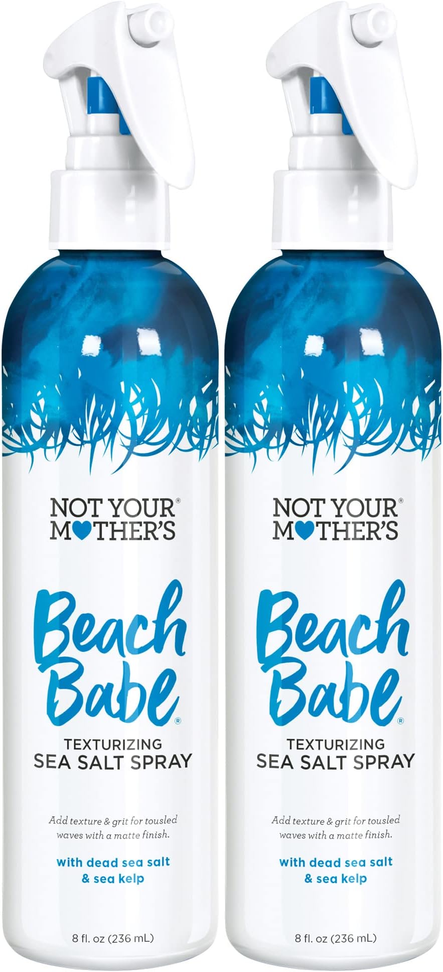 Not Your Mother's Beach Babe Sea Salt Spray - For Tousled Hair Texture with Matte Finish (8 fl oz, 3-Pack)