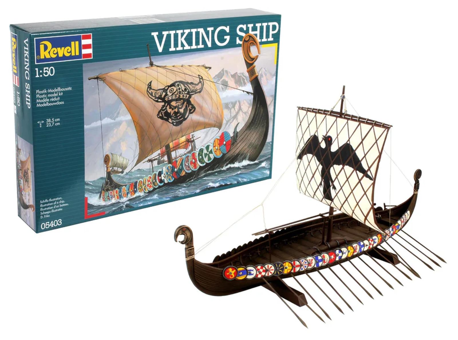 Revell 05403 Viking Ship 1:50 Scale Unbuilt/Unpainted Plastic Model Kit