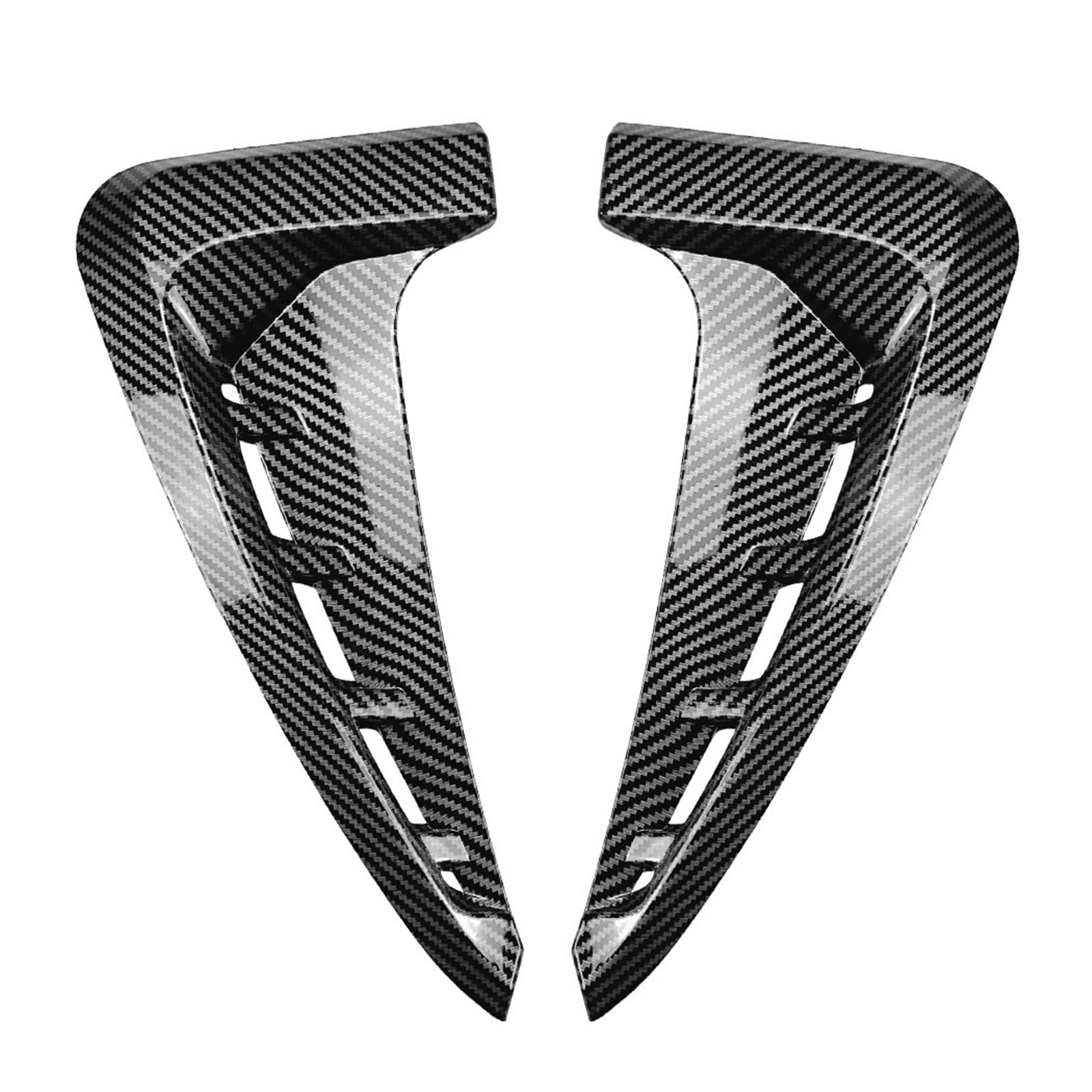 TILIEINE Car Front Side Air Vent Cover Fit For BMW X5 F15 2014-2018 Fender Air Outlet Car Exterior Sticker(Carbon fiber pattern)