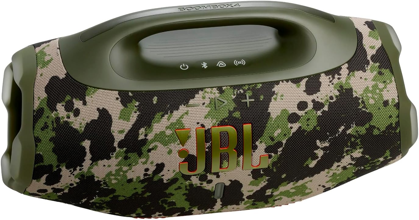 JBL Boombox 4 - Most Powerful Portable Waterproof Speaker with Massive Pro Sound, Up to 34 Hours of Playtime, & Multi-Speaker Connection by Auracast™ (Squad) - Image 8