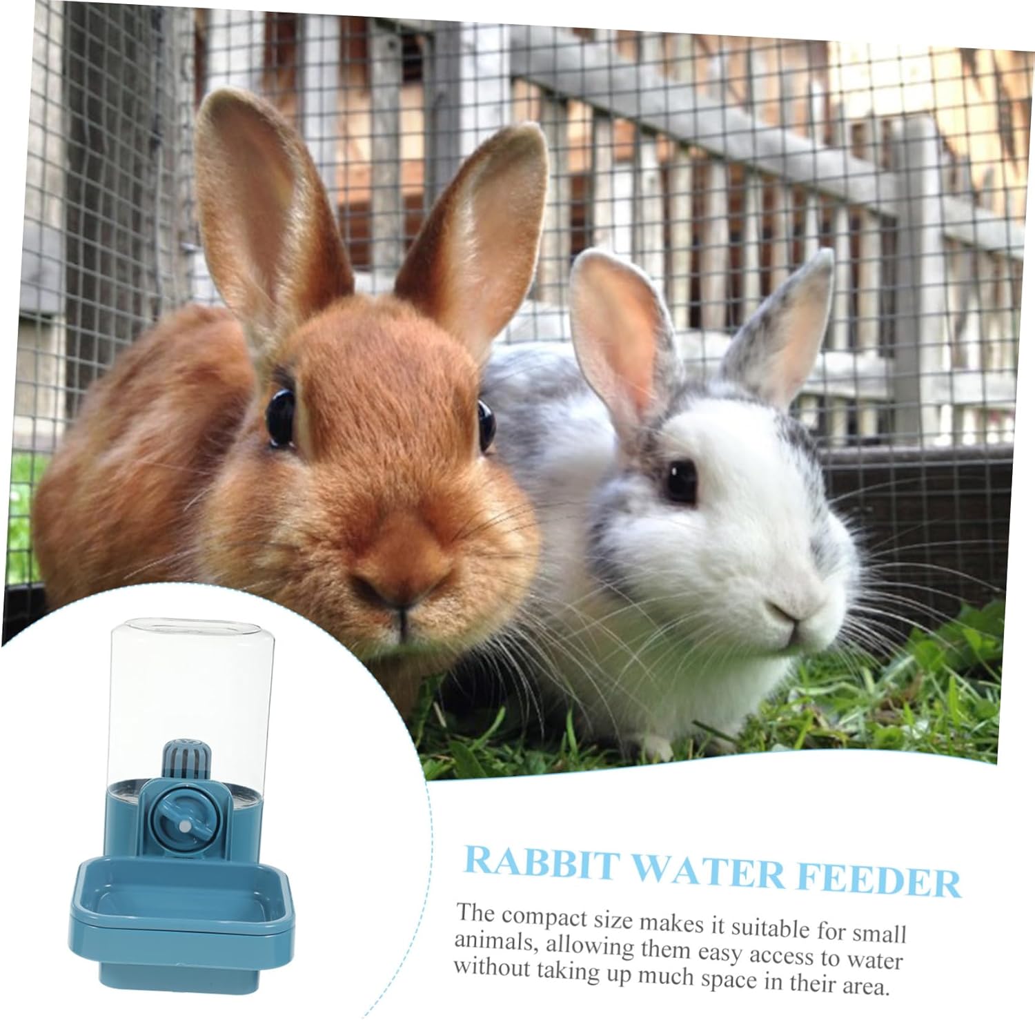 Hemoton Bunny Waterer for Rabbits Guinea Pigs Hamsters Automatic Pet Watering Device Water Easy to Attach to Cage